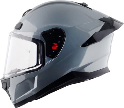 Axor Saber Motorbike Helmet(Nardo Grey, Black)