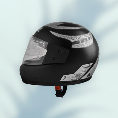 NOAX ISI marked helmet solid unisex helmet (fk219 Motorbike Helmet(Silver)