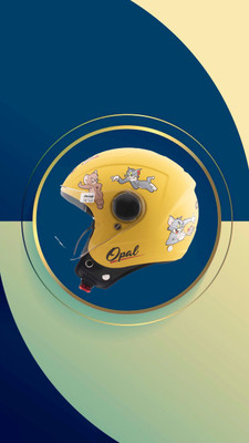 OZONE Opal helmet _openface_freesize_14 Motorbike Helmet(Yellow)