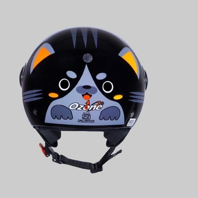 OZONE SV_OPENFACE HELMET_SUPER QUALITY_NEW MODEL_AD36 Motorbike Helmet(Black)