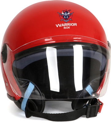 warriorride Full Face Motorbike Helmet, ISI DOT Certified, Clear Visor, Eco TM Helmets Motorbike Helmet(Red)