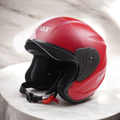 NOAX Helmet GOOD QUALITYFOR UNISEX for BIKE_-143 Motorbike Helmet(Red)