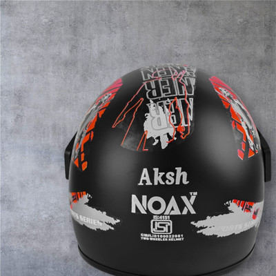 NOAX SOLID BRANDED & ISI MARKED HELMET FOR UNISEX SAFE RIDE(SLFK-662 Motorbike Helmet(Red)