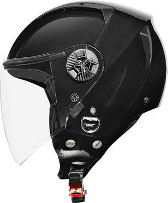 STUDDS Open Face Helmet Vogue Motorbike Helmet(Black)