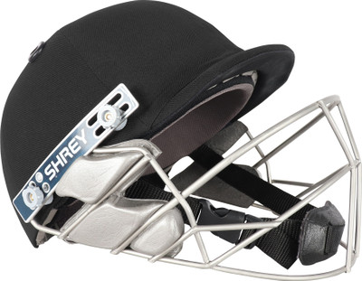 Shrey Pro Guard Wicket Keeping Stainless Steel Cricket Helmet Cricket Helmet(Black)