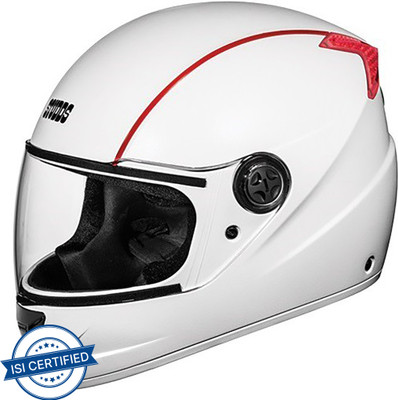 STUDDS Professional Motorsports Helmet(White And Red)