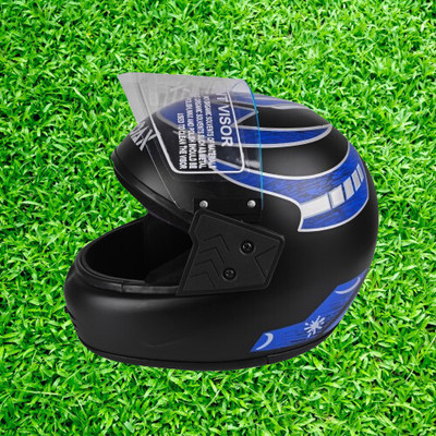 NOAX ISI MARKED KING OF HELMET UNISEX RIDDING HELMET TOP SELLING(DD-366 Motorbike Helmet(Red)