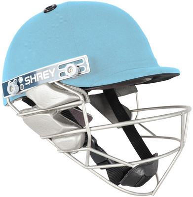 Shrey Pro Guard Wicket Keeping Stainless Steel Cricket Helmet(Sky Blue)