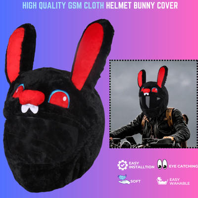 SRPHERE Helmet Cover Sleeve Bunny Motorbike Ski Accessories Soft Motorbike Helmet(Yellow)