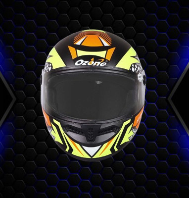 OZONE JBM_PRIME_HELMET_FULLFACE_GRADE 1_SAFETY AND STYLE_@V@_283 Motorbike Helmet(SILVER-BLACK)
