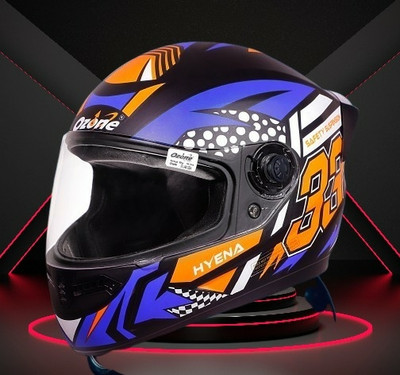 OZONE ONS_Premium Quality_Helmet_GV_@A@_84 Motorbike Helmet(BLUE BLACK)