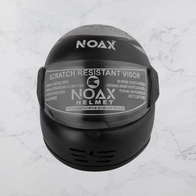 NOAX ISI MARKED UNISEX SAFETY HELMET ONROAD HELMET- TWO WHEELER,BIKE & SCOOTER9AXTTI- Motorbike Helmet(Black)