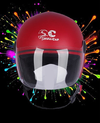 SKULLCAP NEW MODAL ALL HELMET Motorbike Helmet(Red)