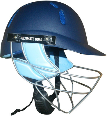 UGSPORTS Cricket Helmet|Steel Grill|Better Protection|Polypropylene Material|Club Lite(L) Cricket Helmet(Navy Blue)