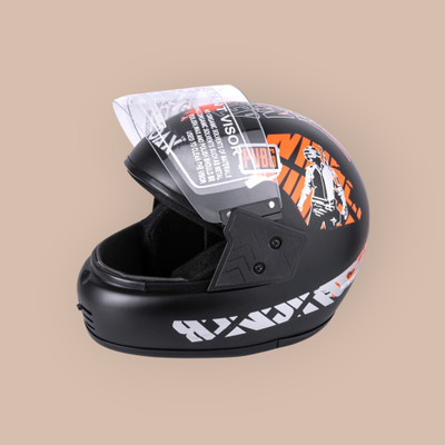 NOAX BRANDED ISI MARKED HELMET FOR UNISEX GENDER KEEP SAFE RIDING (SL_1546 Motorbike Helmet(Orange)