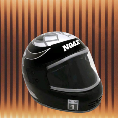 NOAX SAFETY HELMET FOR ONROAD RIDDING SOLID MATERIAL-TWO WHEELER(SLFK-AT-6 Motorbike Helmet(Black)