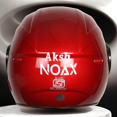 NOAX ISI MARKED KING OF HELMET UNISEX RIDDING HELMET TOP SELLING(DD-961 Motorbike Helmet(Red)