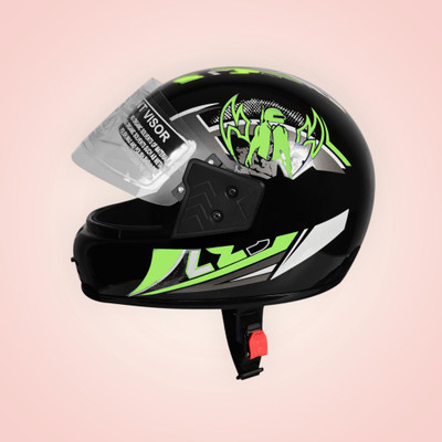 Font unisex full face good hard quality helmet-Green354B Motorbike Helmet(Green)