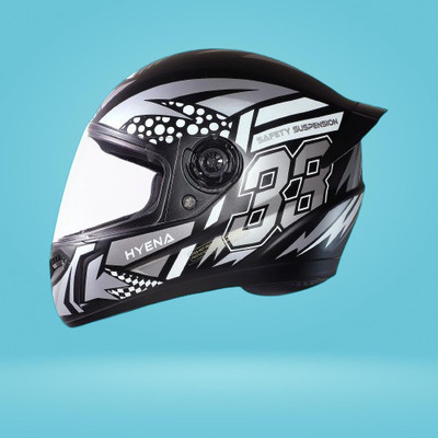 OZONE Prime Helmet_full face_HyEna_@R@Class_AD_@744 Motorbike Helmet(SILVER-BLACK)