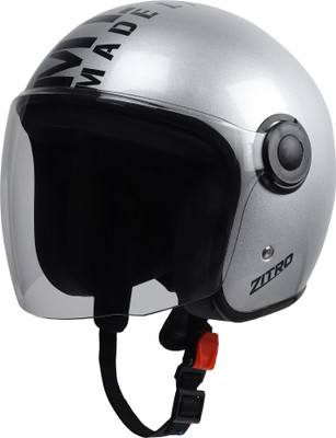 Xinor Zitro Open Face ISI Certified Motorbike Helmet(Silver)