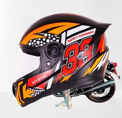 OZONE JSR_FULL FACE_Helmet_Hyana_Prime Quality_@$$18 Motorbike Helmet(RED BLACK)