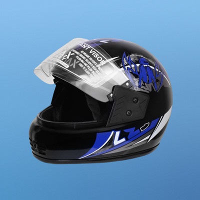 NOAX UNISEX SAFETY HELMET ONROAD HELMET- TWO WHEELER,BIKE & SCOOTER (SL-1496 Motorbike Helmet(Black)
