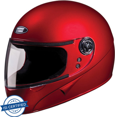 STUDDS Chrome Super Motorbike Helmet(Cherry Red)