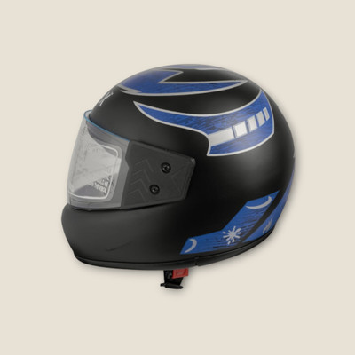 NOAX Helmet GOOD QUALITYFOR UNISEX BIKE RIDI-149-Blue Matt Motorbike Helmet(Blue)