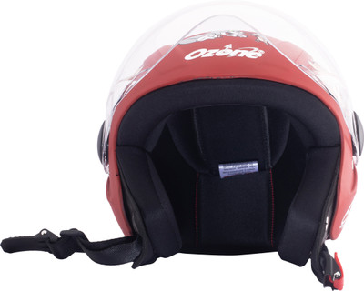 OZONE Superior Certified Helmet_openface@VG&_354 Motorbike Helmet(Red)