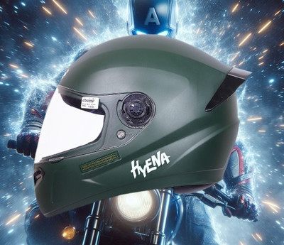 OZONE HyEnA_Super_Quality_Helmet_For Safety n Style_@LG@_0174 Motorbike Helmet(MILITARY GREEN)