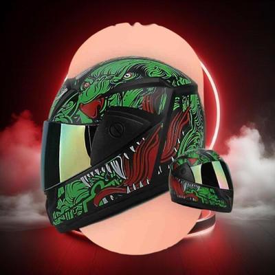SKULLCAP Areana Motorbike Helmet(Green)