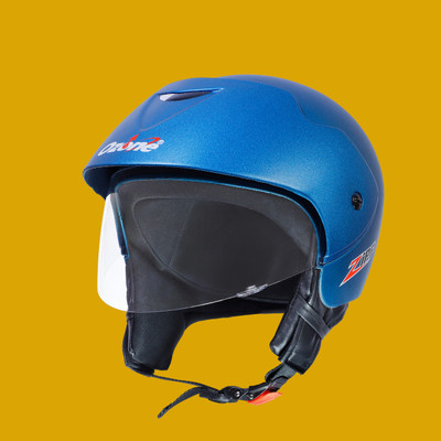 OZONE Zipp helmet _openface_largesize_054 Motorbike Helmet(Blue)