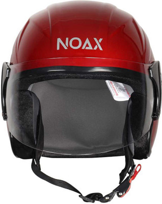 NOAX KING OF HELMET UNISEX OPEN FACE HELMET_1 Motorbike Helmet(Red)
