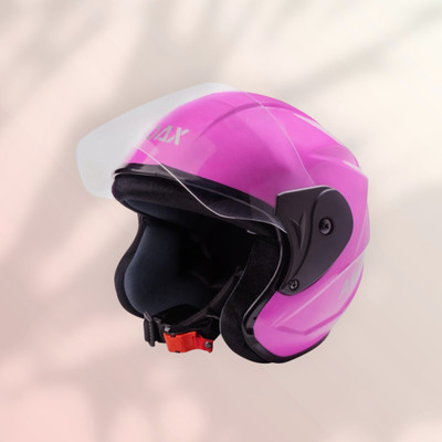 NOAX ISI MARKED KING OF HELMET UNISEX RIDDING HELMET TOP SELLING(DD-429 Motorbike Helmet(Pink)
