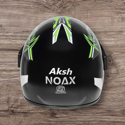 NOAX BRANDED ISI MARKED HELMET FOR UNISEX GENDER KEEP SAFE RIDING (SLFK-725 Motorbike Helmet(Green)