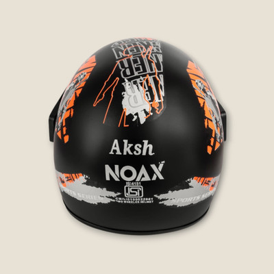 NOAX ISI marked helmet solid helmet((fk246 Motorbike Helmet(Orange)