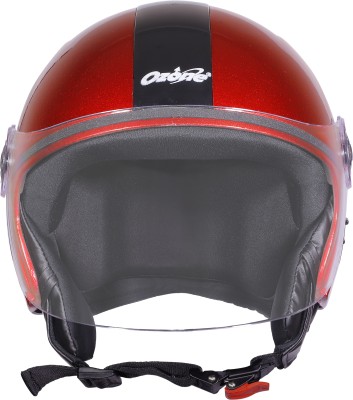 OZONE Women-Bizare LS-Painted-Helmet-Red Motorbike Helmet(Red)