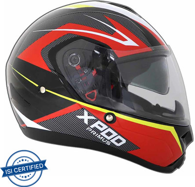 TVS X-Pod Motorbike Helmet(Red Black)