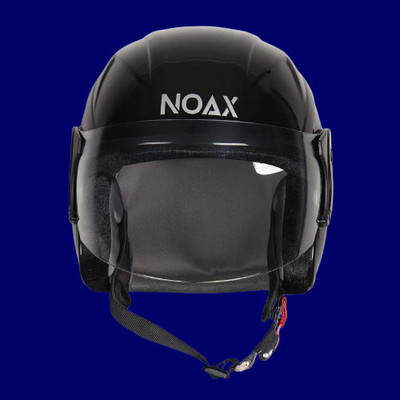 NOAX KING OF HELMET UNISEX OPEN FACE motorbike HELMET_9 Motorbike Helmet(Black)