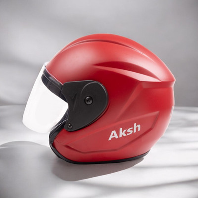NOAX SAFETY HELMET FOR ONROAD RIDDING SOLID MATERIAL-TWO WHEELER(SLFK-AT-577 Motorbike Helmet(Red)