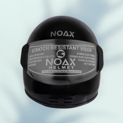 NOAX ISI marked helmet solid helmet((fk116 Motorbike Helmet(Black)