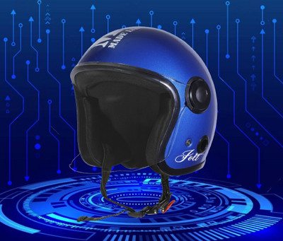 OZONE JSR_ HELMET_OPEN-FACE_SUPER QUALITY_AD@019 Motorbike Helmet(Blue)