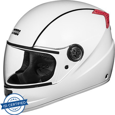 STUDDS Professional Motorsports Helmet(White And Black)