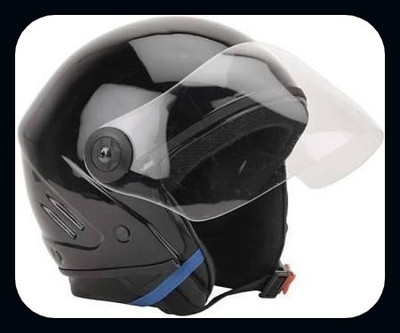 Speedfly HALF FACE UNISEX HELMET Motorbike Helmet (Black)_HLT Motorbike Helmet(Black)