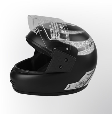 Font unisex full face quality good helmet @@264-AAA Motorbike Helmet(Grey)