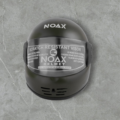 NOAX ISI MARKED KING OF HELMET UNISEX RIDDING HELMET TOP SELLING(DD-1423 Motorbike Helmet(Black)