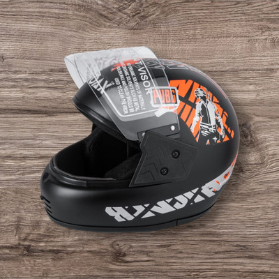 NOAX UNISEX SAFETY HELMET ONROAD HELMET- TWO WHEELER,BIKE & SCOOTER (SL-1158 Motorbike Helmet(Orange)