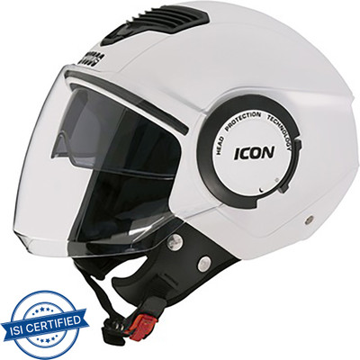 STUDDS Icon Motorbike Helmet(White)