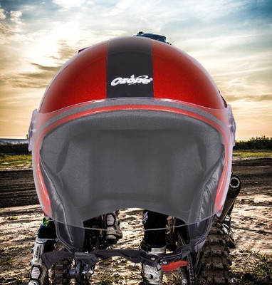 OZONE JSR_OPEN-FACE_HELMET_JBB_SUPER QUALITY_SAFETY_ABVG_@20 Motorbike Helmet(Red)