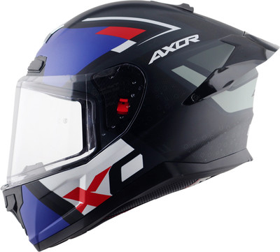 Axor Saber X-Sport Motorbike Helmet(Dull Black Blue)